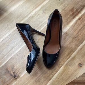 Coach Nala Black Patent Leather Pump Heels 8 round toe